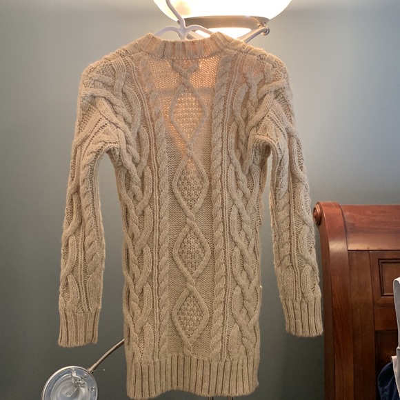 Womens heavy cardigan XS (30% wool, 70% acrylic) - Picture 2 of 3